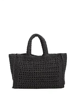Crochet Logo Beach Bag