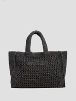 Crochet Logo Beach Bag