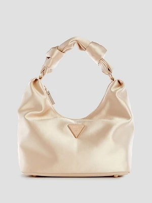 Velina Satin Hobo Bag