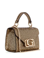 Zalina Mini Glitter Top-Handle Bag