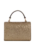 Zalina Mini Glitter Top-Handle Bag