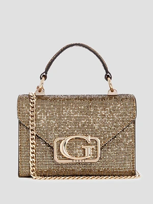 Zalina Mini Glitter Top-Handle Bag
