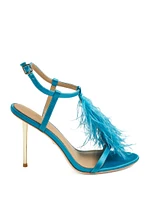 Reyon Feather Satin Heel