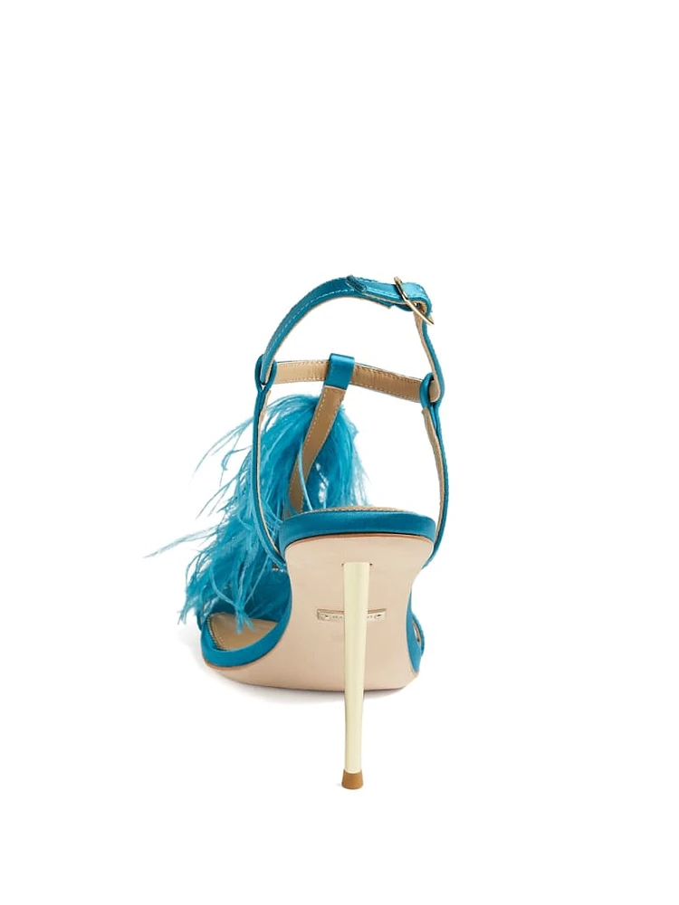 Reyon Feather Satin Heel