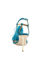 Reyon Feather Satin Heel