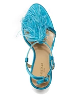 Reyon Feather Satin Heel