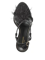 Reyon Feather Satin Heel