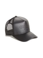 Faux-Leather Trucker Hat