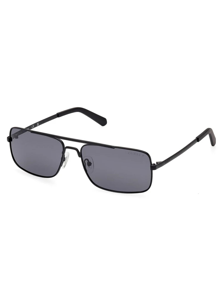 Polarized Metal Navigator Sunglasses