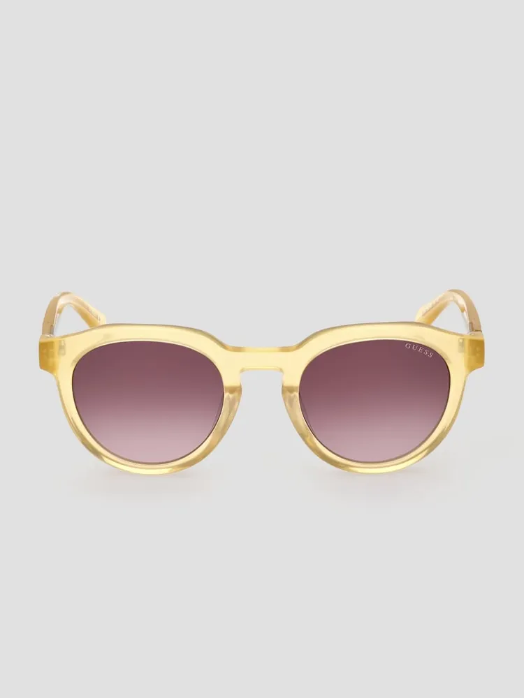 Oversized Round Plastic Sunglasses