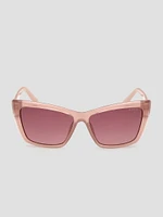 Cat-Eye Plastic Sunglasses