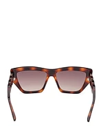 Cat-Eye Chain-Link Sunglasses
