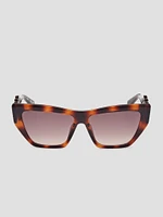 Cat-Eye Chain-Link Sunglasses