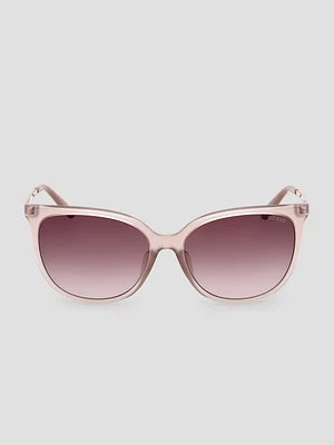 Plastic Round Cat-Eye Sunglasses