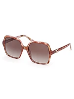 Oversized Plastic Square Sunglasses