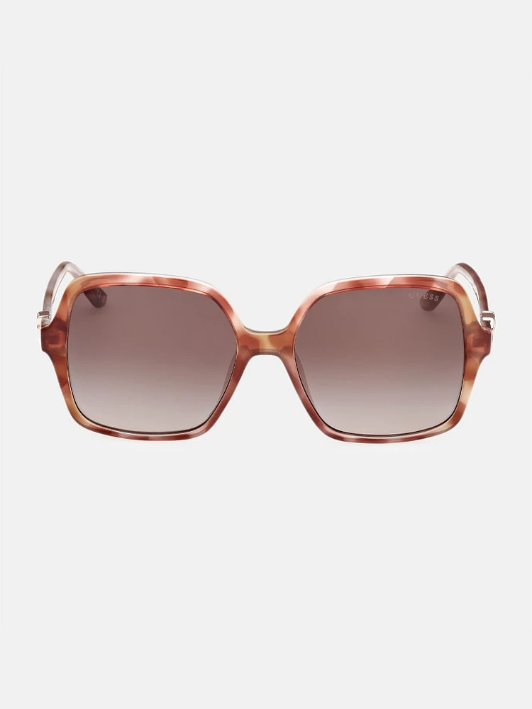 Oversized Plastic Square Sunglasses