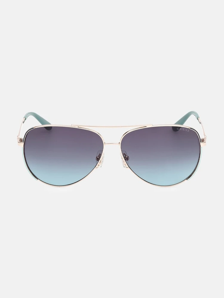 Aviator Metal Sunglasses