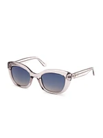 Bubble Cat-Eye Plastic Sunglasses