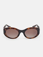 Oval Peony Plastic Sunglasses
