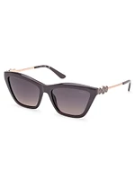 Cat-Eye Signature Plastic Sunglasses
