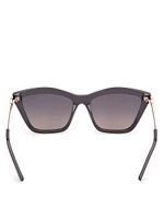 Cat-Eye Signature Plastic Sunglasses