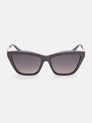Cat-Eye Signature Plastic Sunglasses