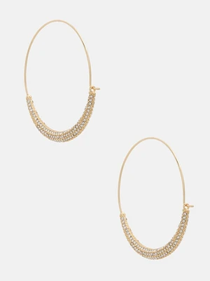 Crescent Hoop Earrings