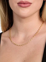 Wavy Gold-Tone Chain Necklace