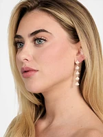 Cascading Linear Crystal Earrings
