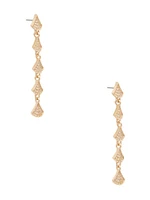 Cascading Linear Crystal Earrings