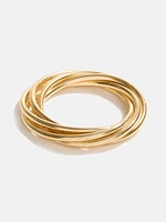 Gold-Tone Stretch Bracelet