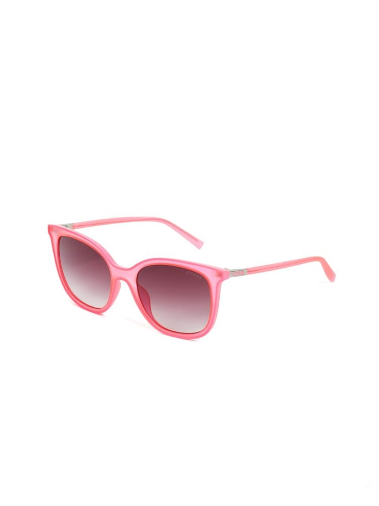 Mariel Neon Trim Square Sunglasses