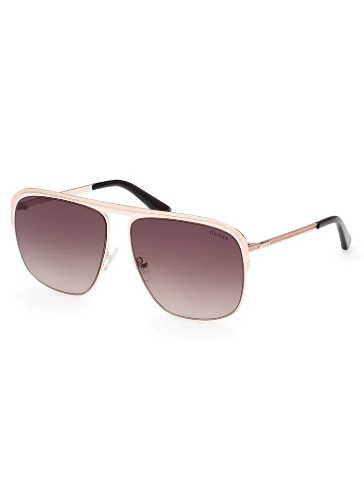 Metal Aviator Sunglasses