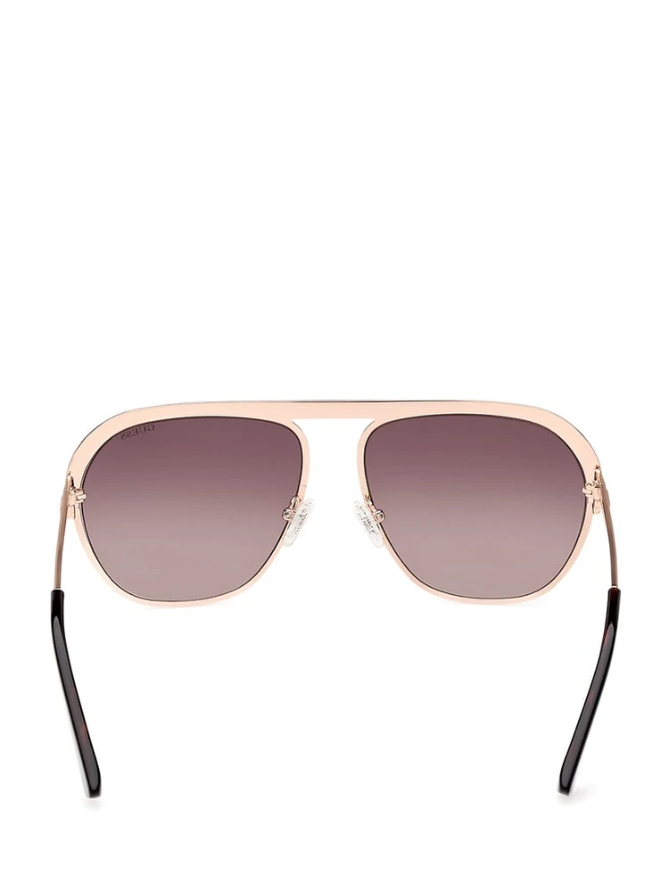 Metal Aviator Sunglasses