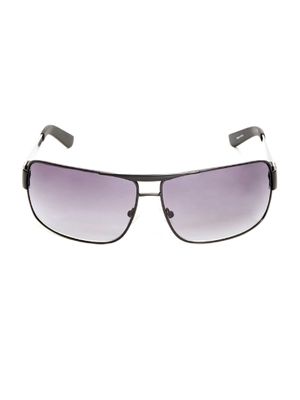 GUESS Metal Trim Plastic Navigator Sunglasses