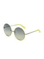 Greyson Glitter Trim Round Sunglasses