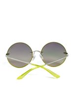 Greyson Glitter Trim Round Sunglasses