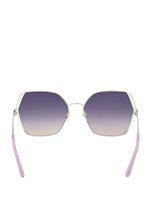 Oversized Metal Geometric Sunglasses