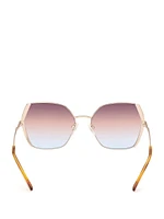 Geometric Stone Sunglasses