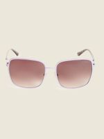 Oversized Metal Square Sunglasses