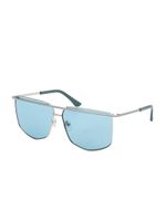 Metal Brow Bar Geometric Sunglasses