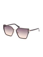 Square Metal and Enamel Sunglasses