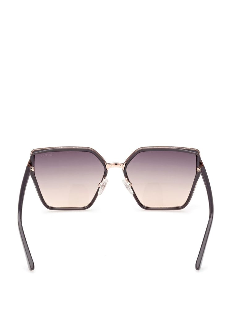 Square Metal and Enamel Sunglasses