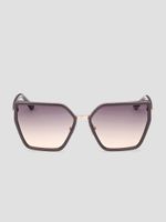 Square Metal and Enamel Sunglasses