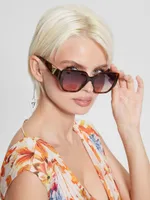 Plastic Cat-Eye Sunglasses