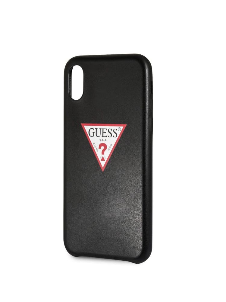 Faux-Leather Logo iPhone X Case