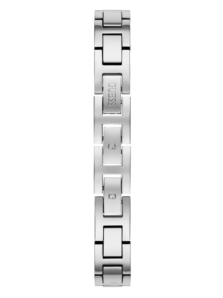 Silver-Tone Crystal Analog Watch