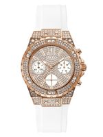 Rose Gold-Tone and White Chrono-Look Watch