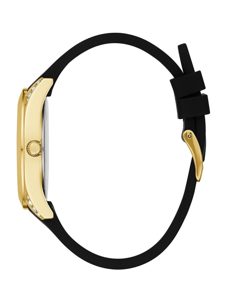 Gold-Tone And Black Analog Watch