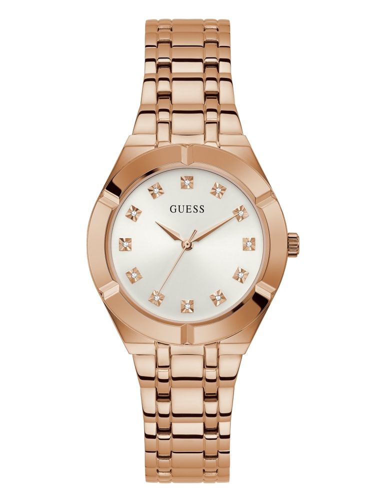 Rose Gold-Tone and Diamond Analog Watch